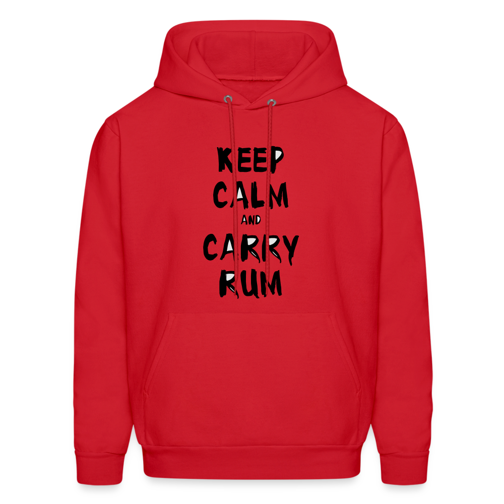 Men's Rum Print Hoodie - red