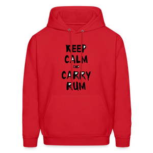 Men's Rum Print Hoodie - red