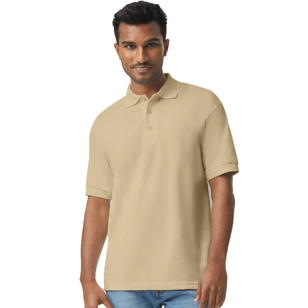 Men's Gildan Unisex 50/50 Jersey Polo - Sand
