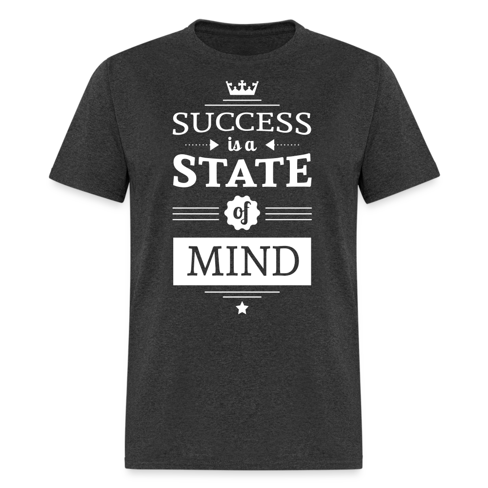 Unisex Success Print T Shirt - heather black