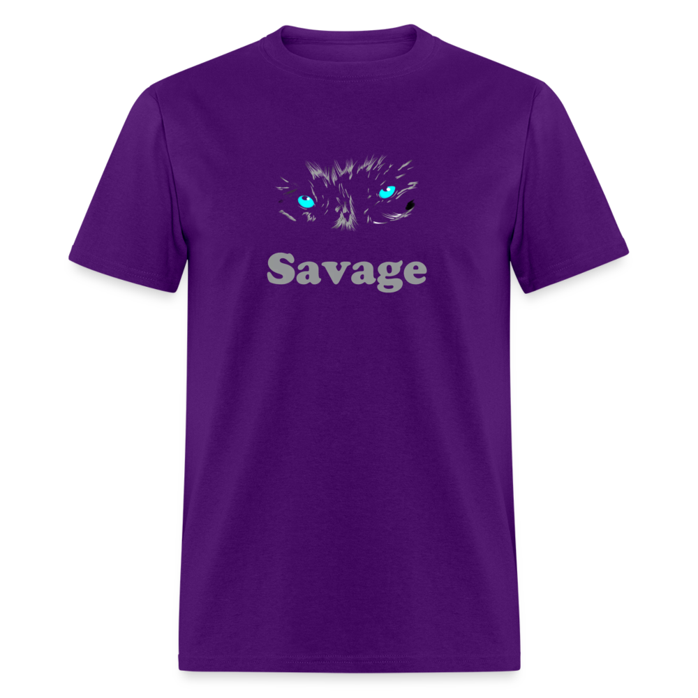 Unisex Savage Print T Shirt - purple