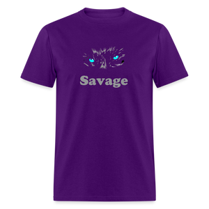 Unisex Savage Print T Shirt - purple