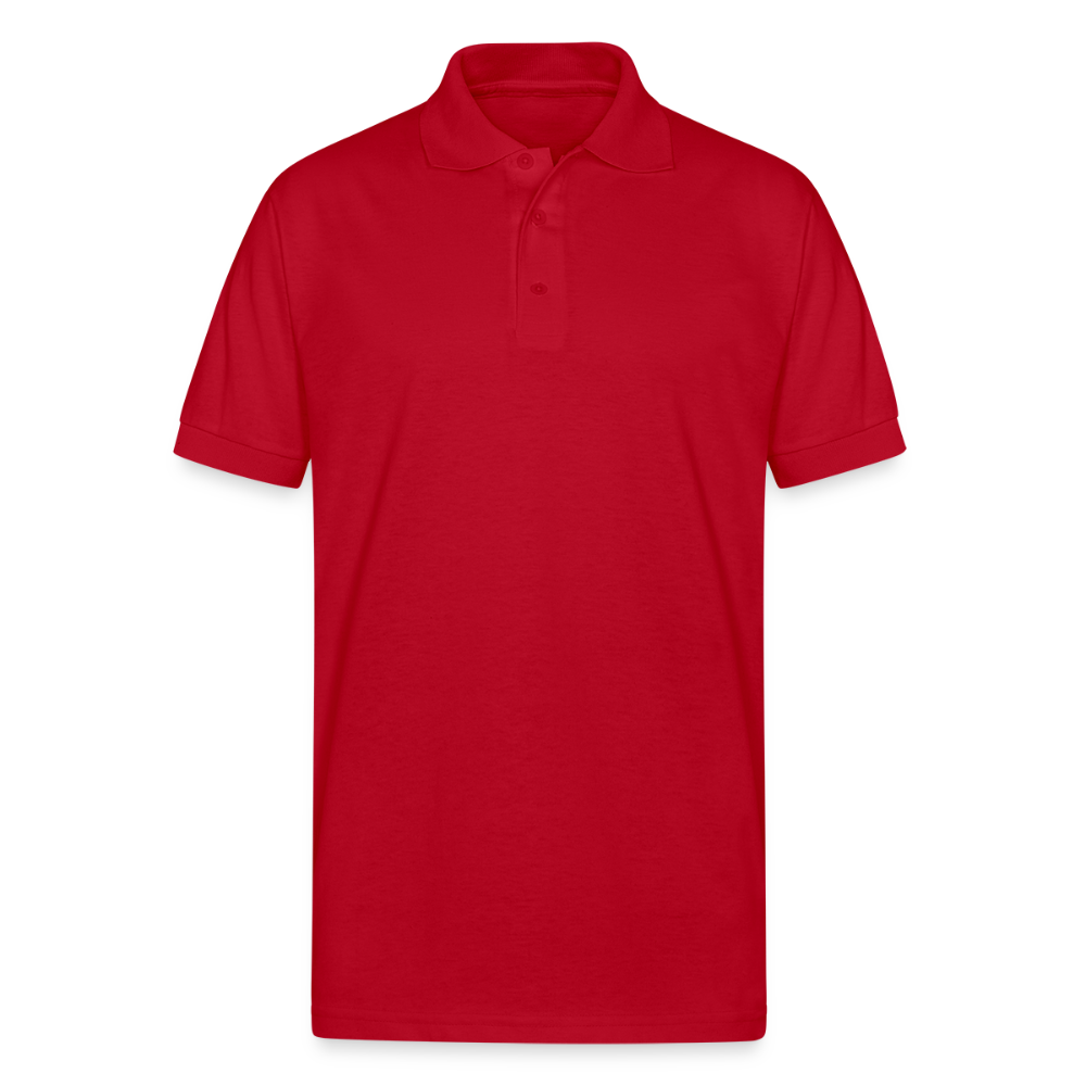 Men's Gildan Unisex 50/50 Jersey Polo - red
