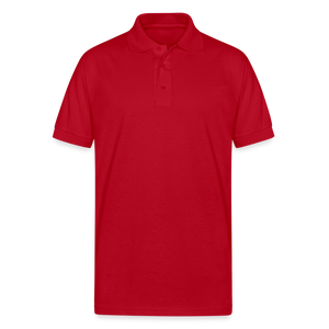 Men's Gildan Unisex 50/50 Jersey Polo - red
