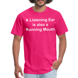 Unisex Classic Custom Running Mouth T Shirt - fuchsia