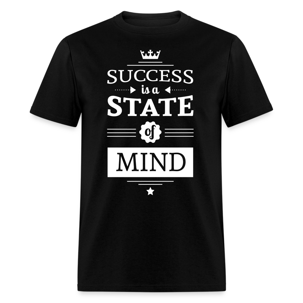 Unisex Success Print T Shirt - black