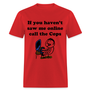 Unisex Social Media Print T Shirt - red