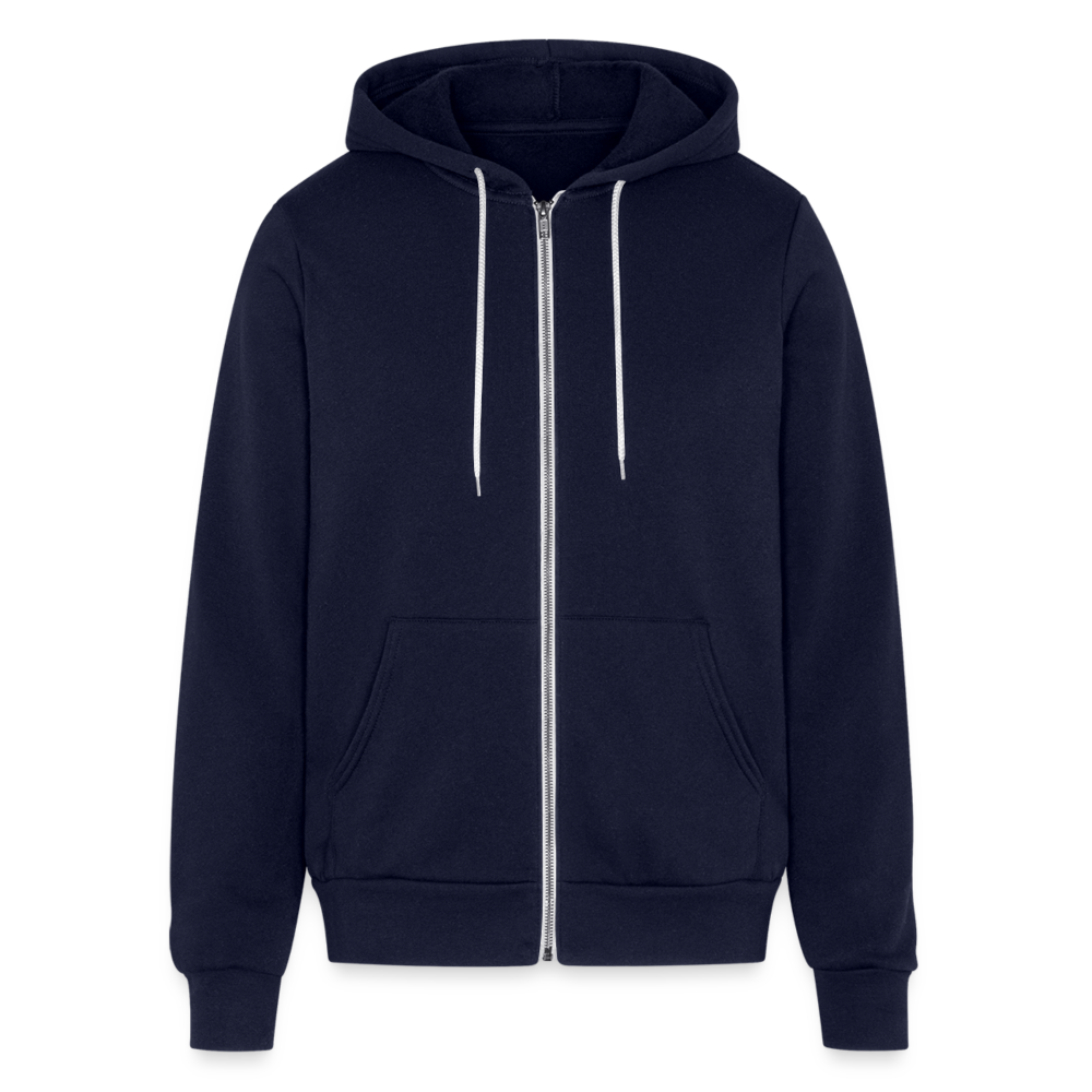 Bella + Canvas Unisex Full Zip Eagles Print Hoodie - navy