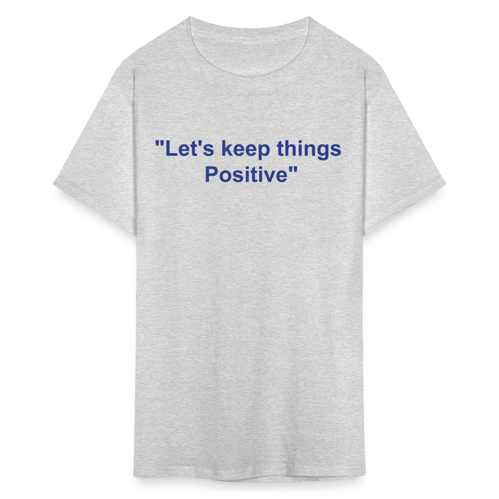 Unisex Classic  Custom Positive T Shirt - heather gray