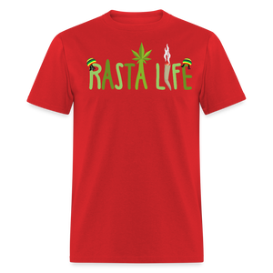 Unisex Classic Custom Rasta T Shirt - red