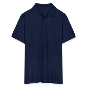 Men's Gildan Unisex 50/50 Jersey Polo - navy