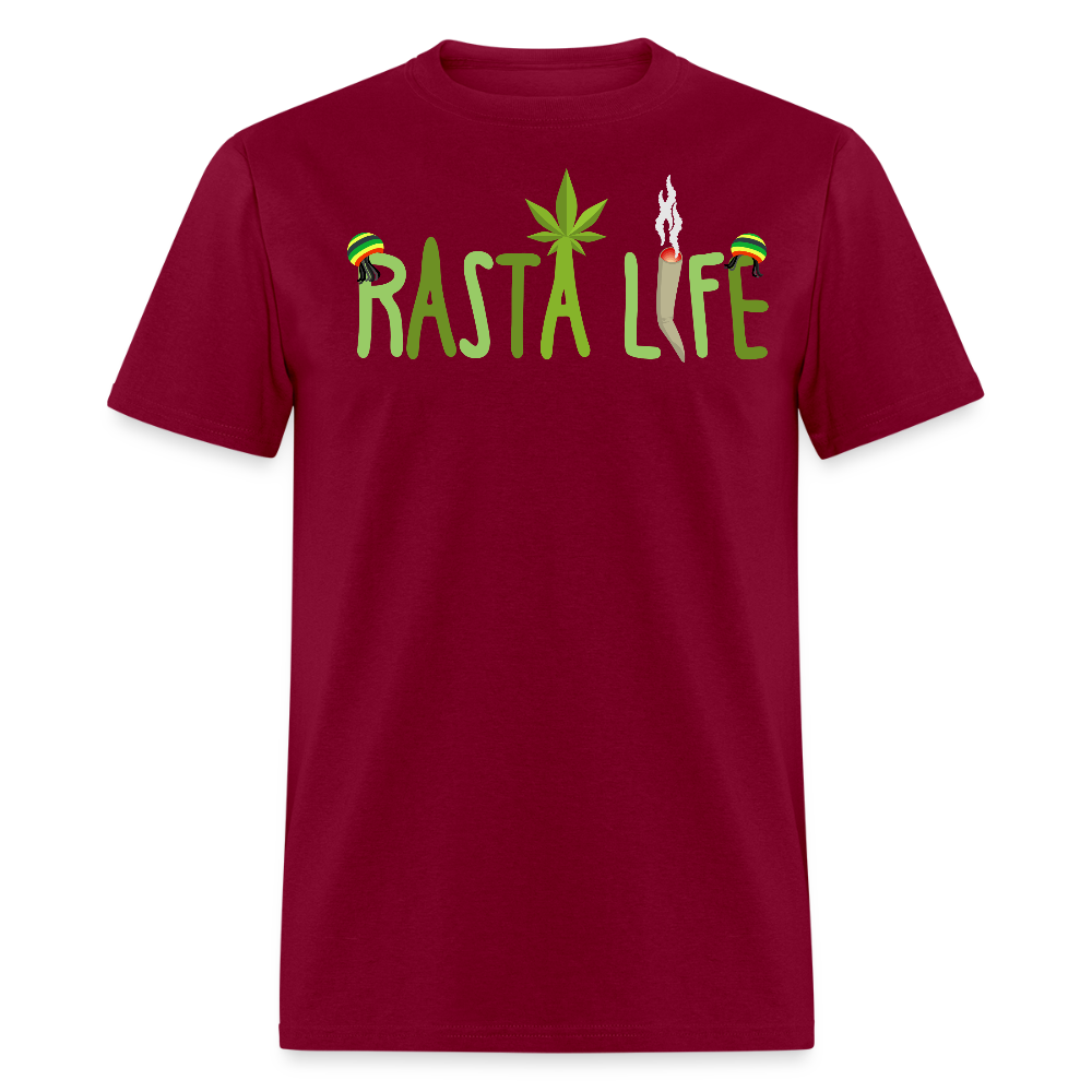 Unisex Classic Custom Rasta T Shirt - burgundy