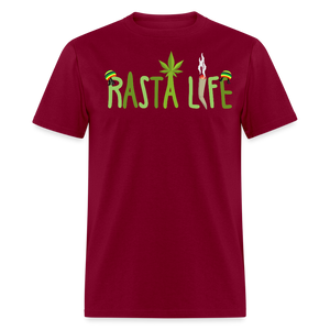 Unisex Classic Custom Rasta T Shirt - burgundy