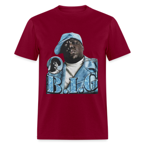 Unisex Classic Biggie Print T Shirt - burgundy