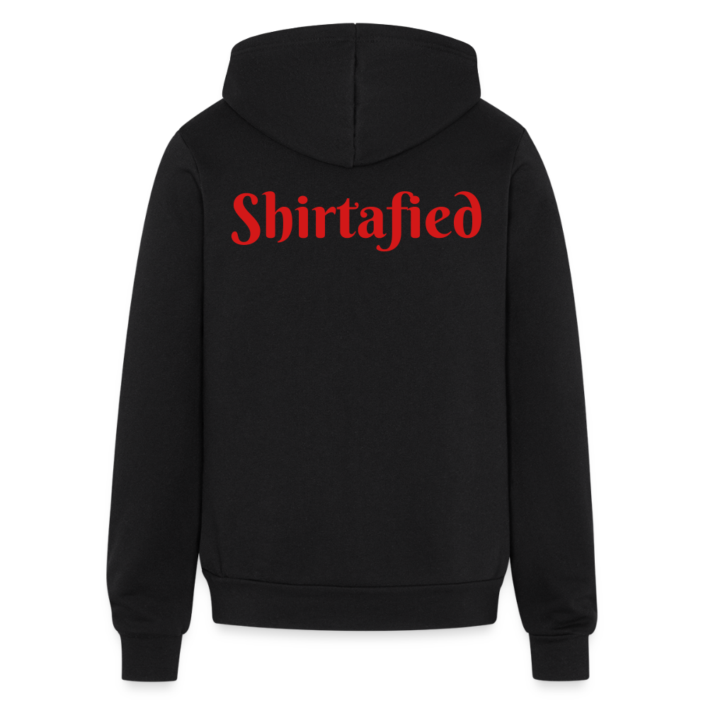 Unisex Bella & Canvas  Full Zip Hoodie - black