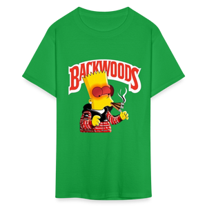 Unisex Backwoods Bart Print T Shirt - bright green