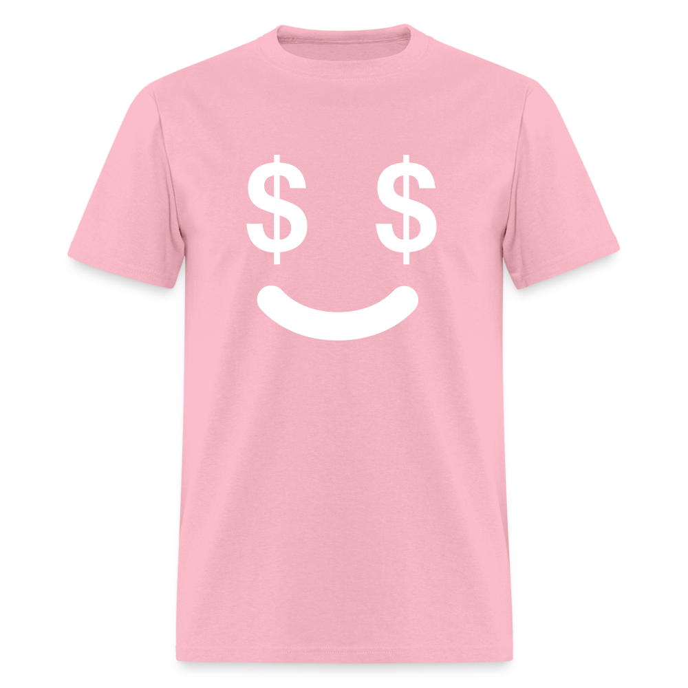 Unisex  Money Face Print T Shirt - pink