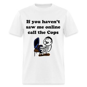 Unisex Social Media Print T Shirt - white