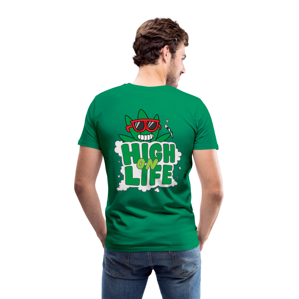 Men's Casual 420 Print T Shirt - kelly green