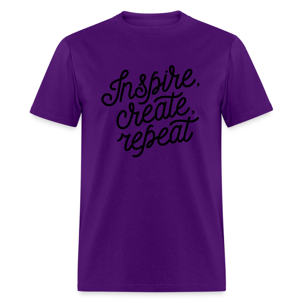 Unisex Classic Inspire Print T Shirt - purple