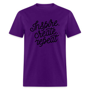 Unisex Classic Inspire Print T Shirt - purple