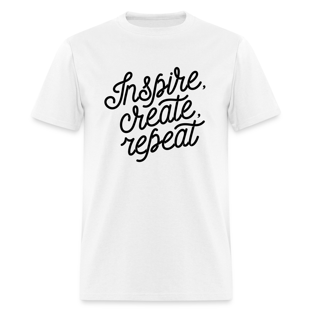 Unisex Classic Inspire Print T Shirt - white