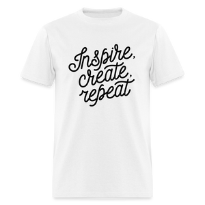 Unisex Classic Inspire Print T Shirt - white