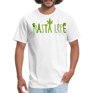 Unisex Classic Custom Rasta T Shirt - white
