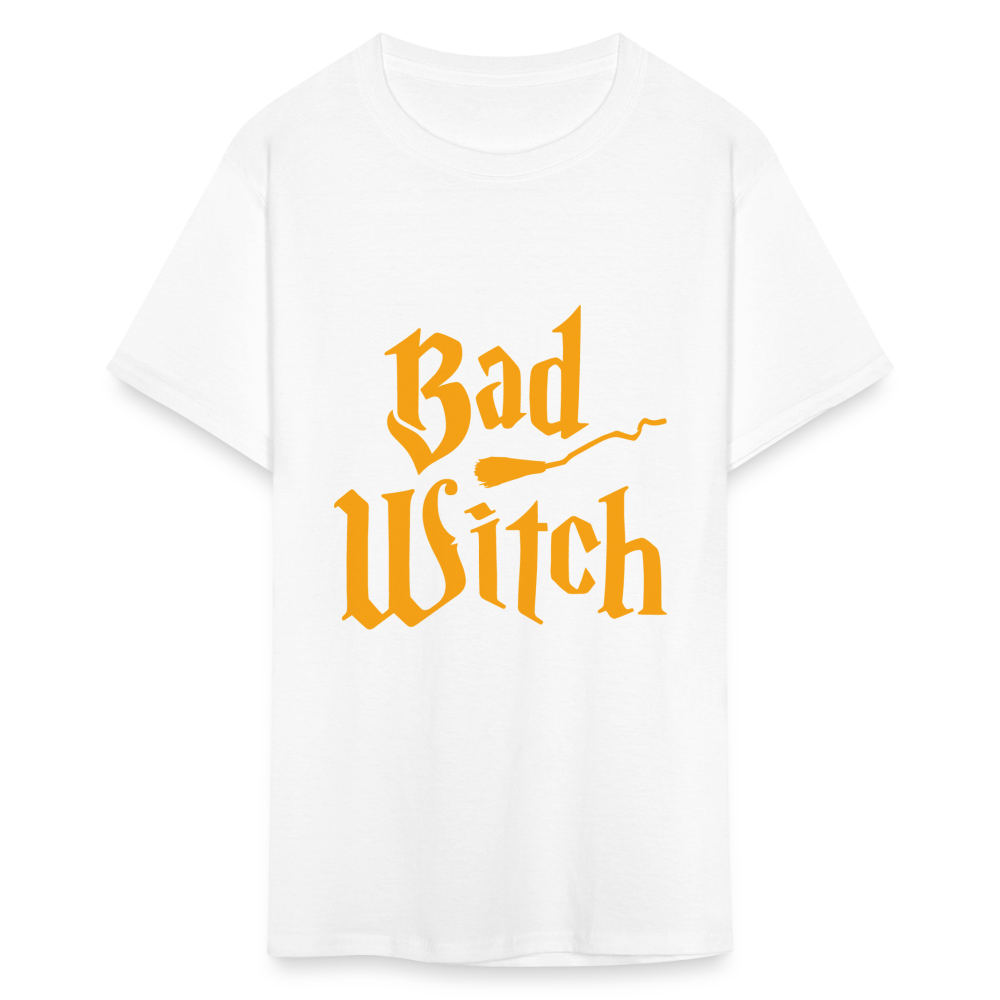 Women's Classic Halloween Print T Shirt - white