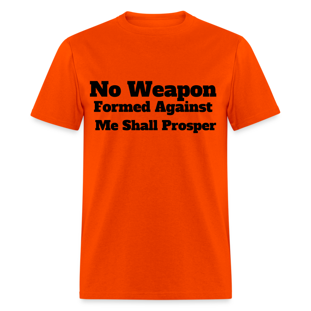 Adult Unisex  No Weapon Print T Shirt - orange