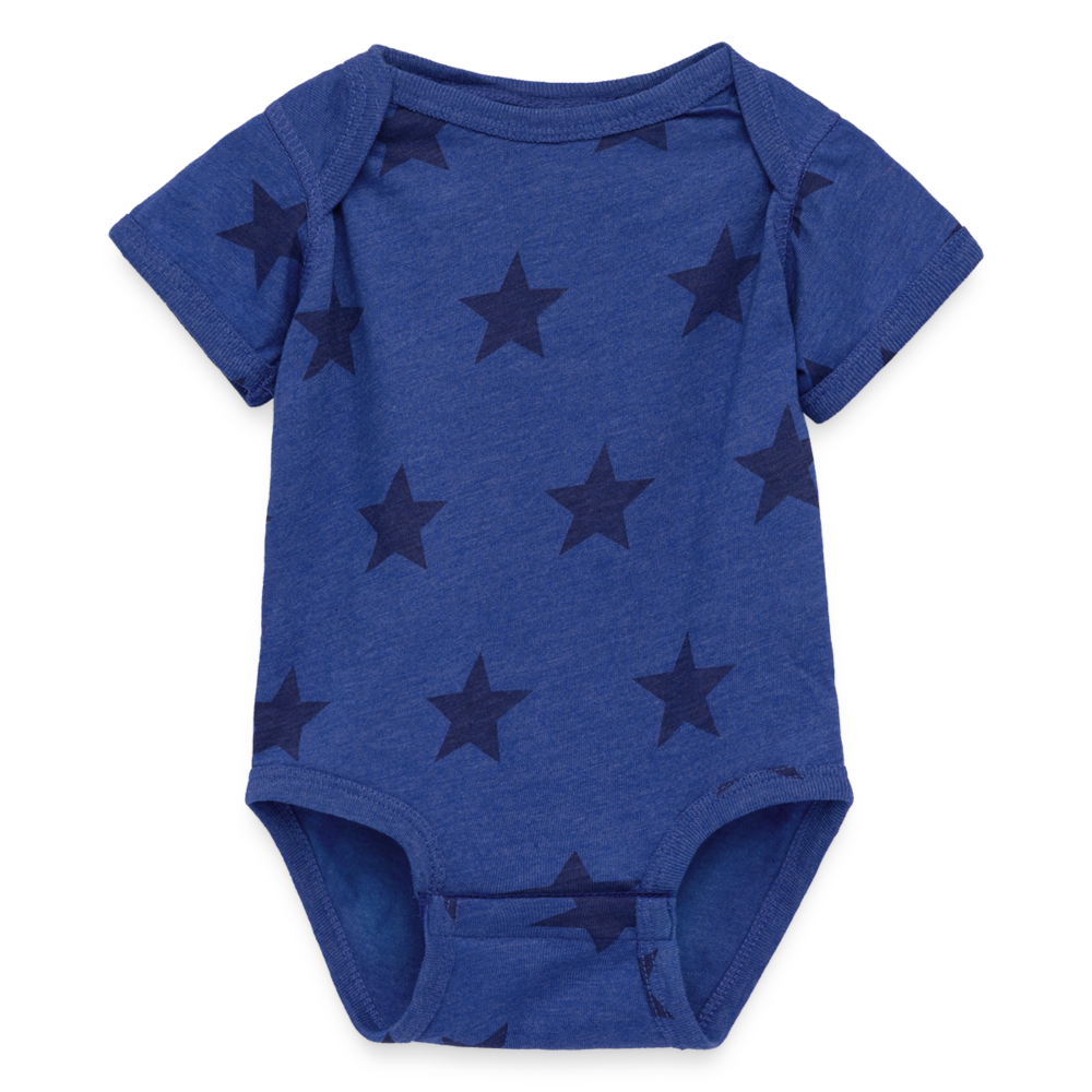 Babies and Kids 5 Star Print One Piece - royal star