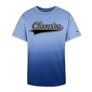 Champion Dip Dye Print T Shirt - royal ombre