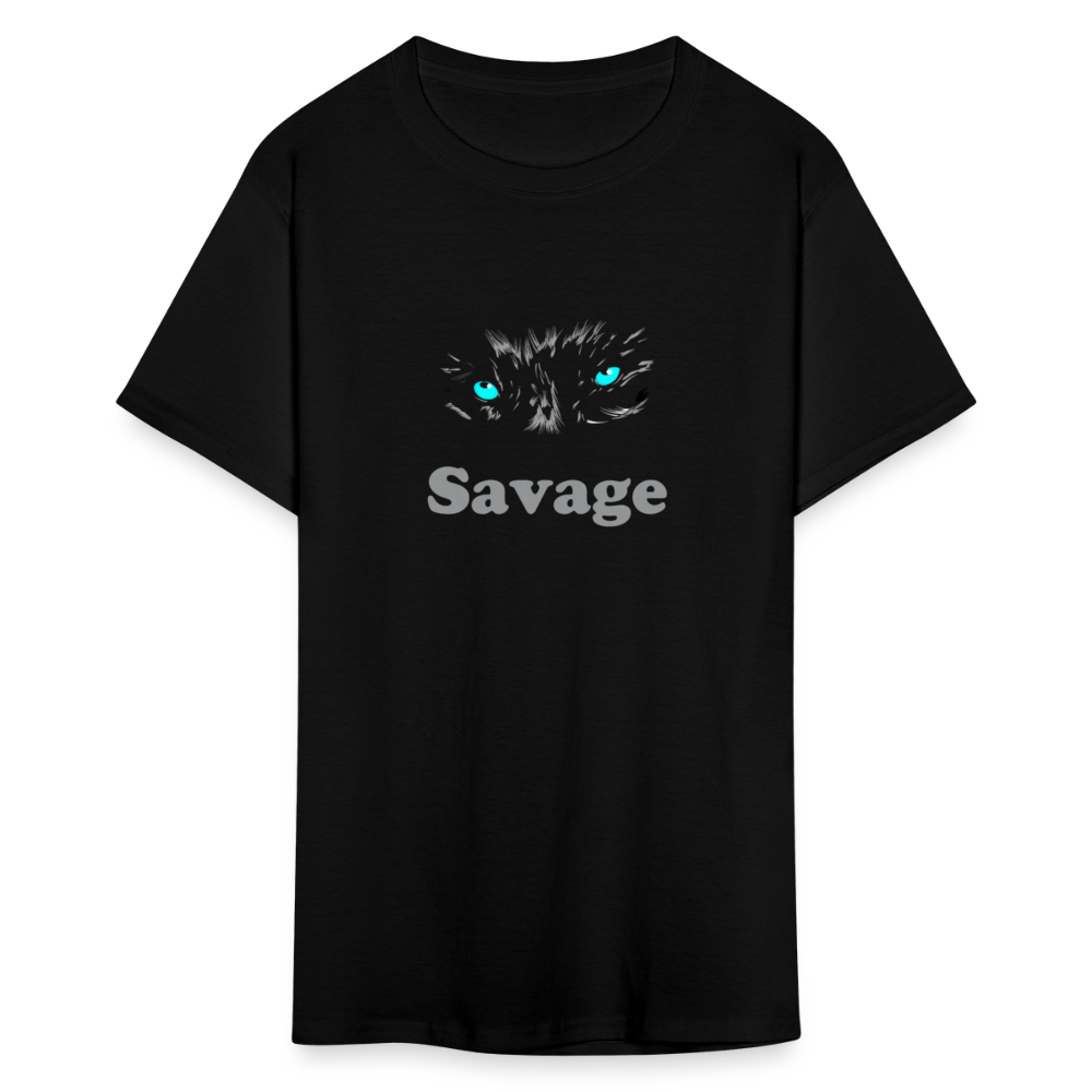 Unisex Savage Print T Shirt - black