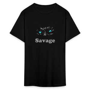 Unisex Savage Print T Shirt - black