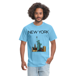 Unisex Classic  New York T Shirt - aquatic blue