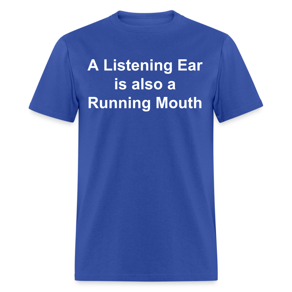 Unisex Classic Custom Running Mouth T Shirt - royal blue