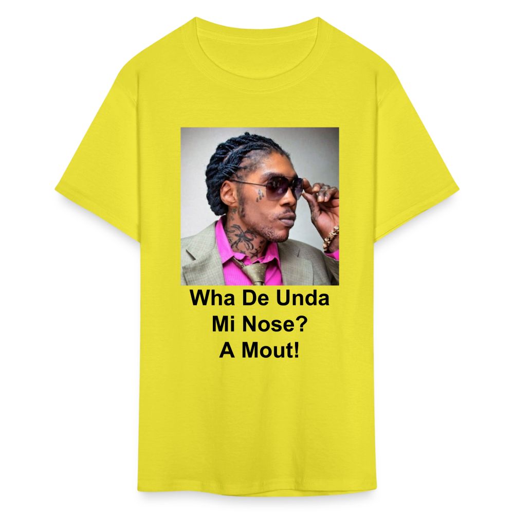 Unisex Classic Vybz Kartel Custom T Shirt - yellow