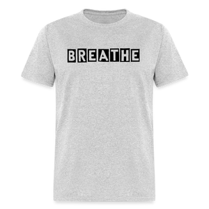 Unisex Breathe Print T Shirt - heather gray