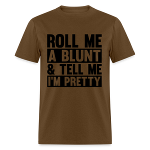 Unisex Roll a Blunt T Shirt - brown