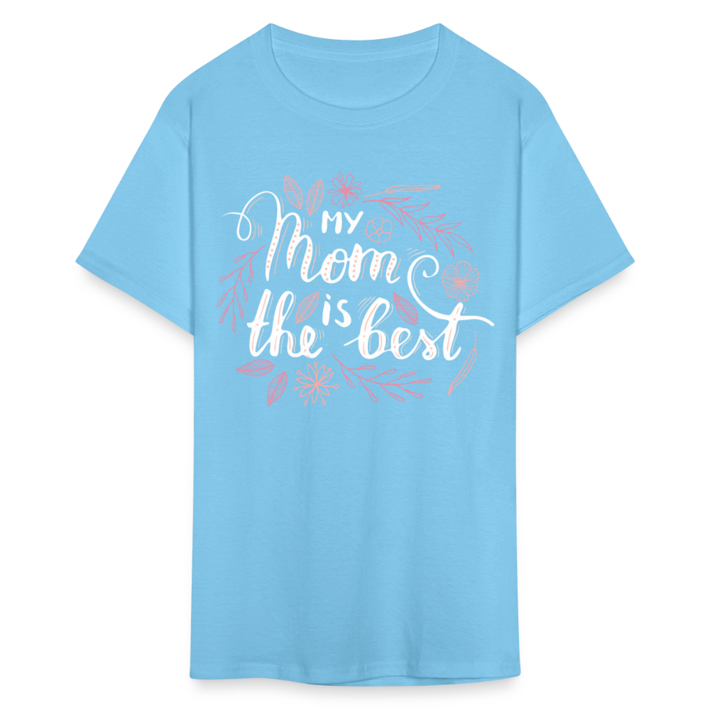 Women's Classic Custom Mother's T Shirt - aquatic blue