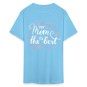 Women's Classic Custom Mother's T Shirt - aquatic blue