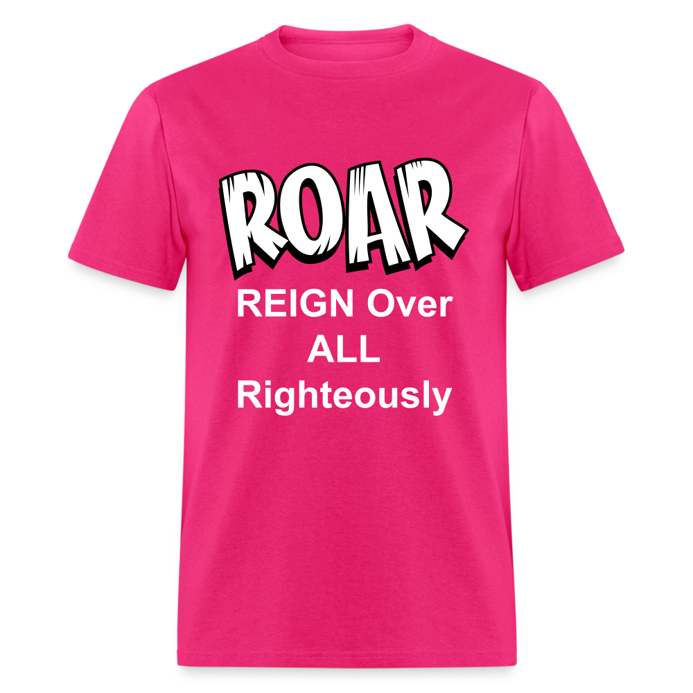 Unisex Classic ROAR T Shirt - fuchsia