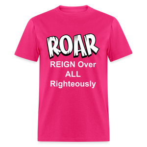 Unisex Classic ROAR T Shirt - fuchsia