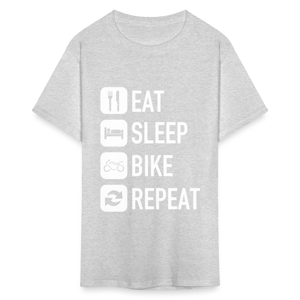 Unisex Classic Custom Sleep Repeat T Shirt - heather gray