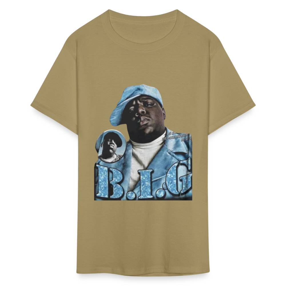 Unisex Classic Biggie Print T Shirt - khaki