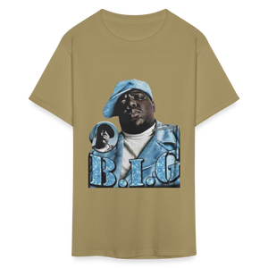 Unisex Classic Biggie Print T Shirt - khaki