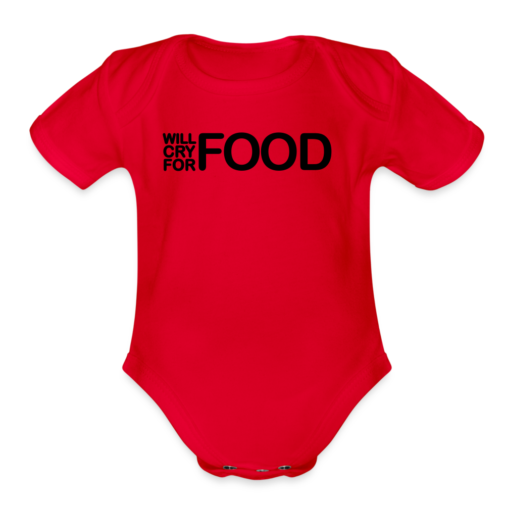 Babies Unisex Short Sleeve Baby Bodysuit - red