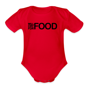 Babies Unisex Short Sleeve Baby Bodysuit - red