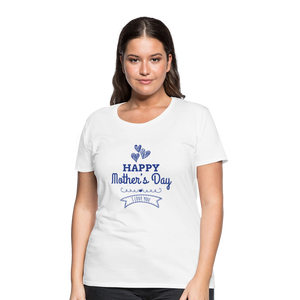 Women’s Premium Custom Mother's Day T Shirt - white