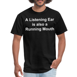 Unisex Classic Custom Running Mouth T Shirt - black